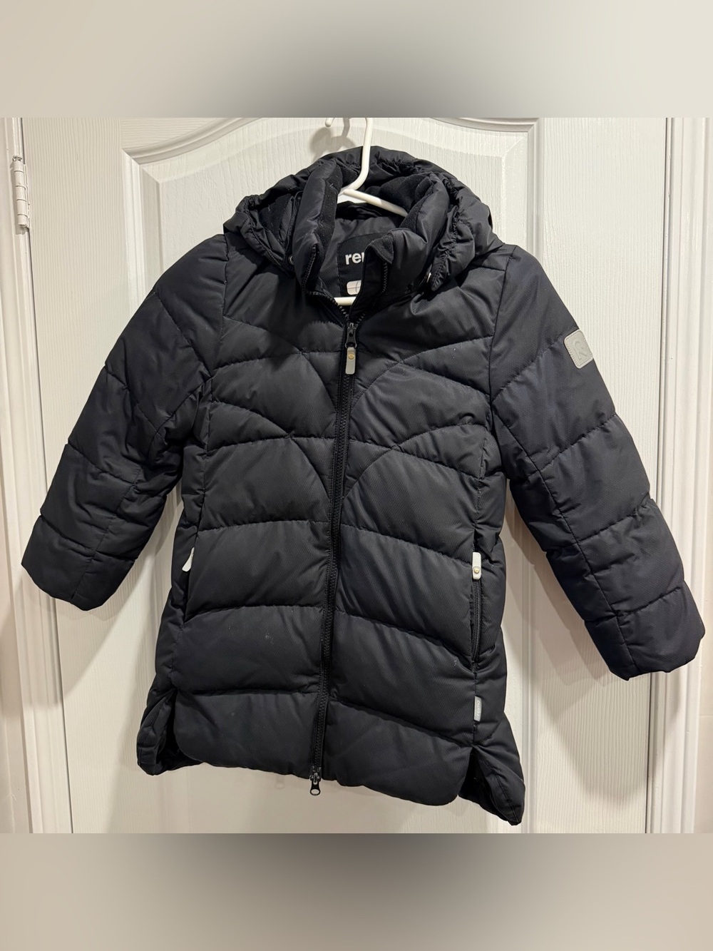 Children's Black Insulated Hooded Puffer Jacket